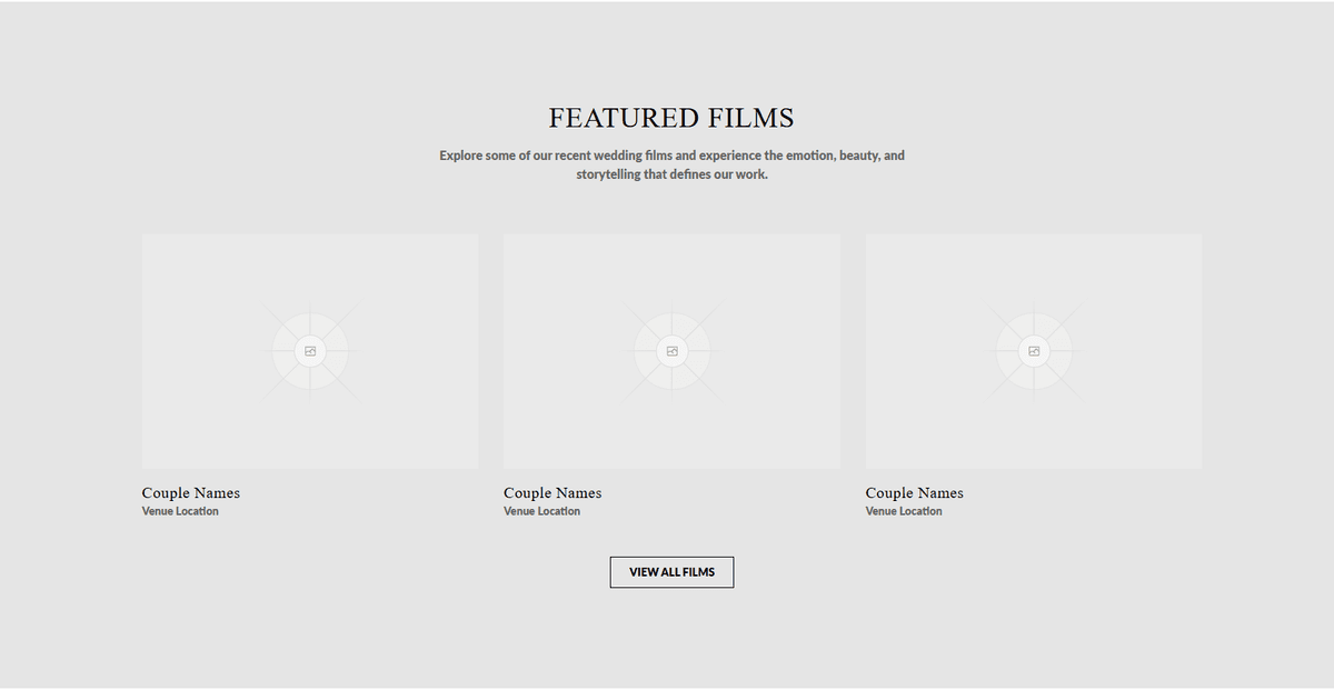 Vow Visions Studio Website - Image 1